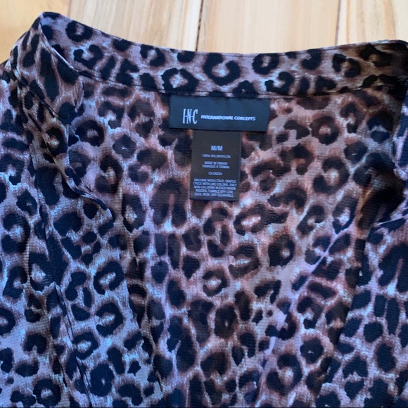 I.N.C. Leopard print blouse ( NWT) - Picture 12 of 14